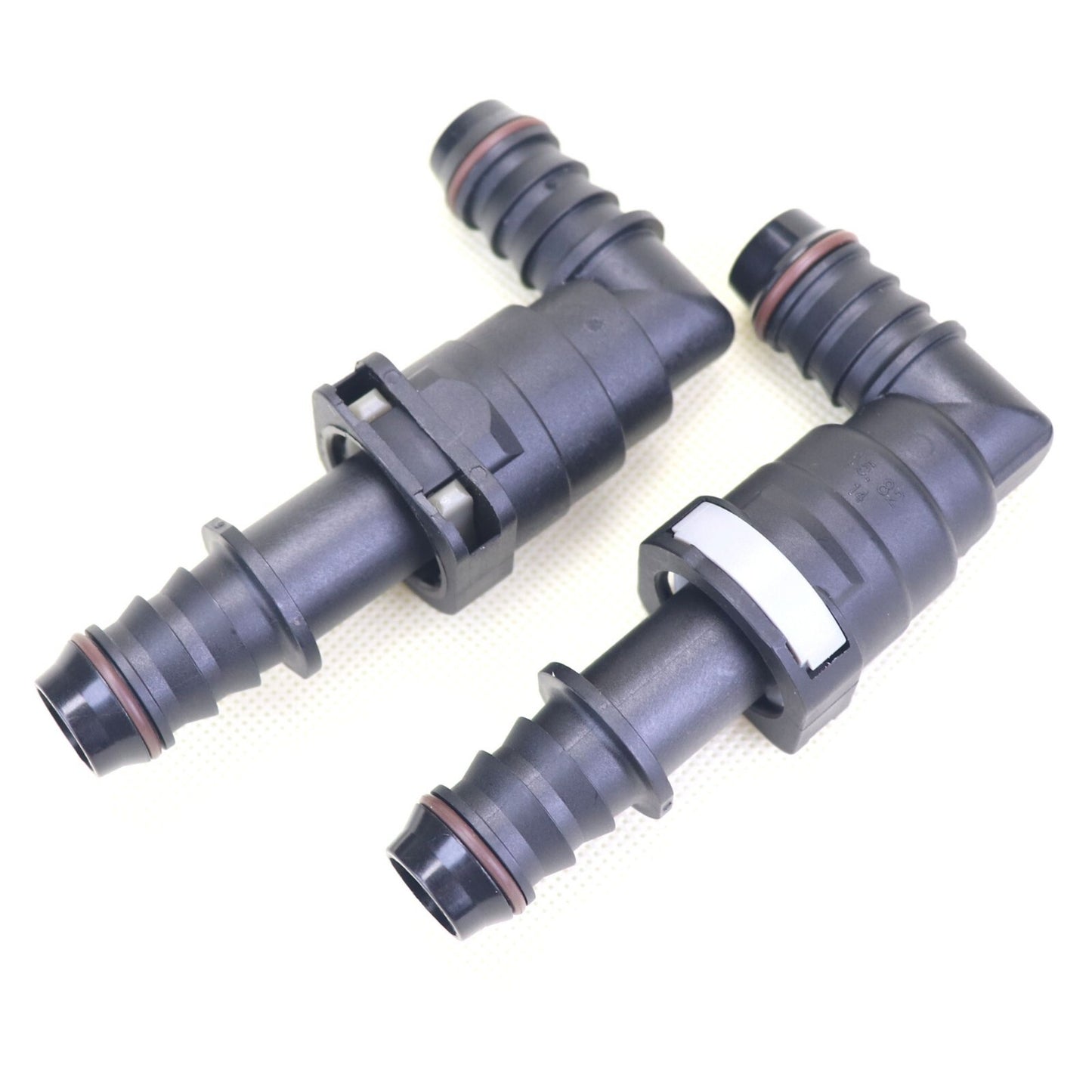 2Set 15.82mm ID14 L+R Car Fuel Line Hose Pipe Quick Release Plastic Connector
