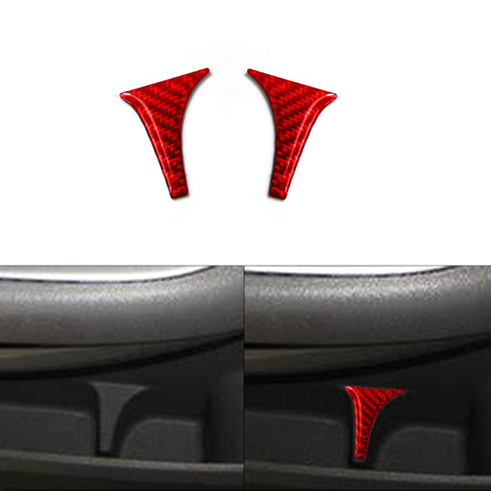 Red Carbon Fiber Door Accent Panel Trim Interior Cover for Honda Odyssey 2005-10