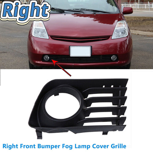For Prius 2004-2009 Black Right Front Bumper Fog Lamp Cover Grille v