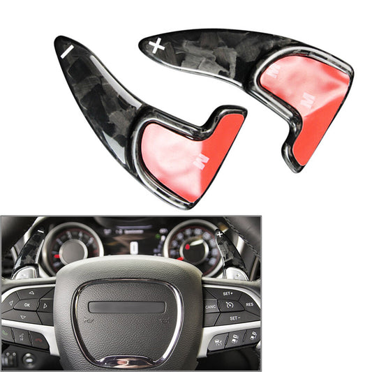 Steering Wheel Shift Paddle Fit for Dodge for Challenger Charger 2015-2021 Carbon Fiber