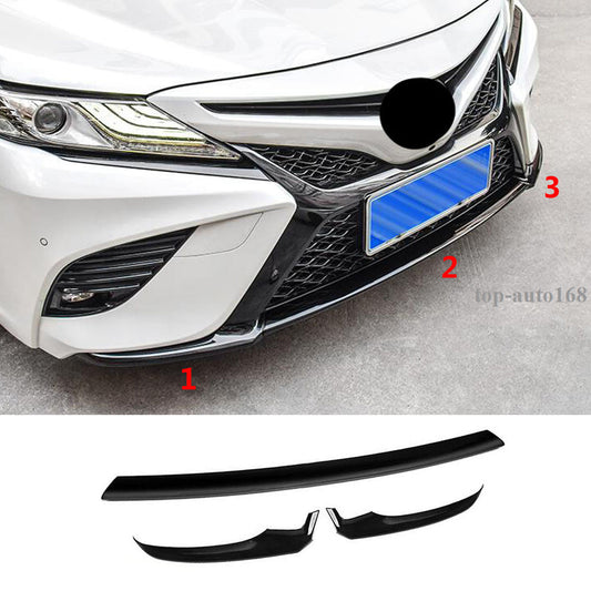 For 2018-2020 for Toyota for Camry SE XSE Piano Black Front Bumper Moulding Cover Trim