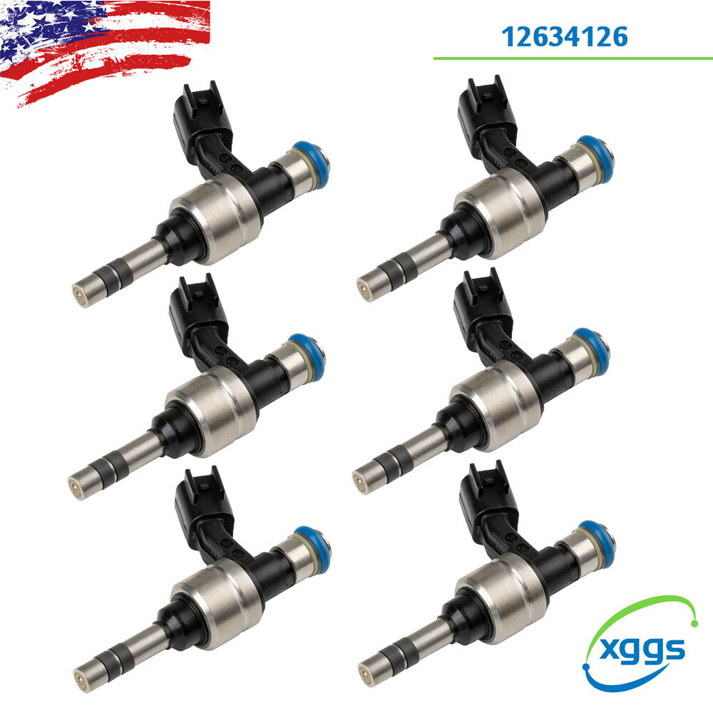 6-pack fuel injectors 12634126 for Buick Enclave LaCrosse 3.6L Adillac CTS ATS