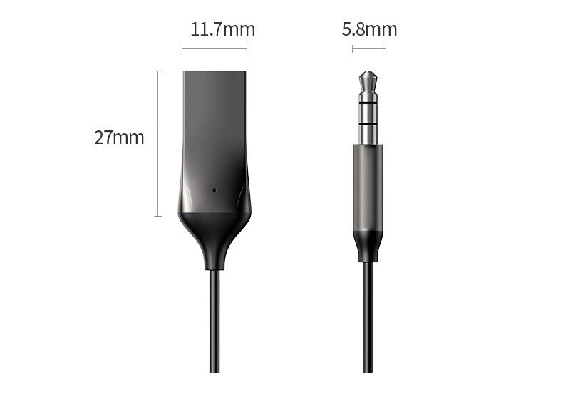 Car Bluetooth Audio Cable Handsfree Receiver Bluetooth Transmitter AUX Accessory Q