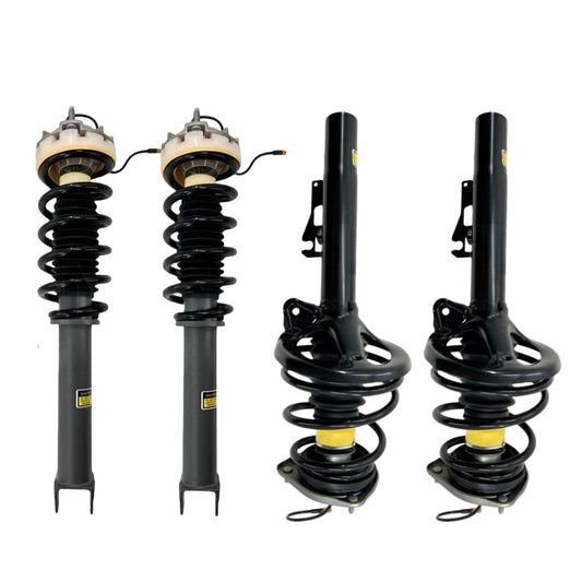 2PCS Front Shock Strut Assys w/ Electric Sensor For 13-19 for Jaguar XJ XJR X351 AWD