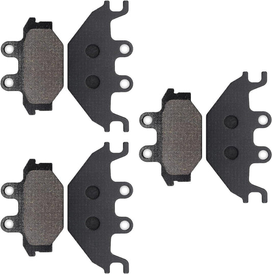 Front and Rear Brake Pads for Kawasaki KVF300 KYMCO MXU 250 300 500 UXV 500 700