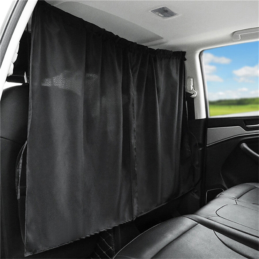 2pcs Car Divider Curtains/Sun Shades Window Covers For Privacy Travel Nap