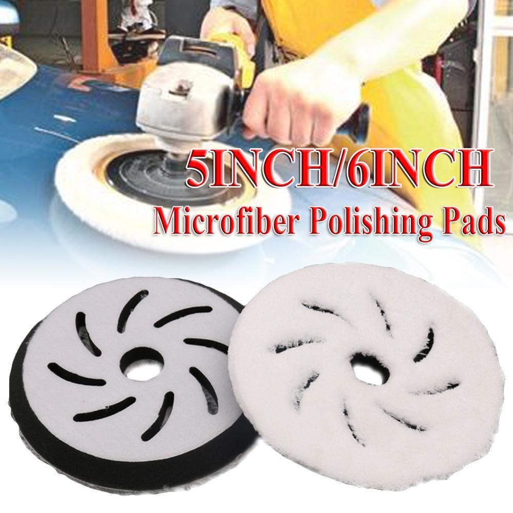 5-inch 6-inch microfiber polishing pad, wax removal pad, hook and loop cushioning pad