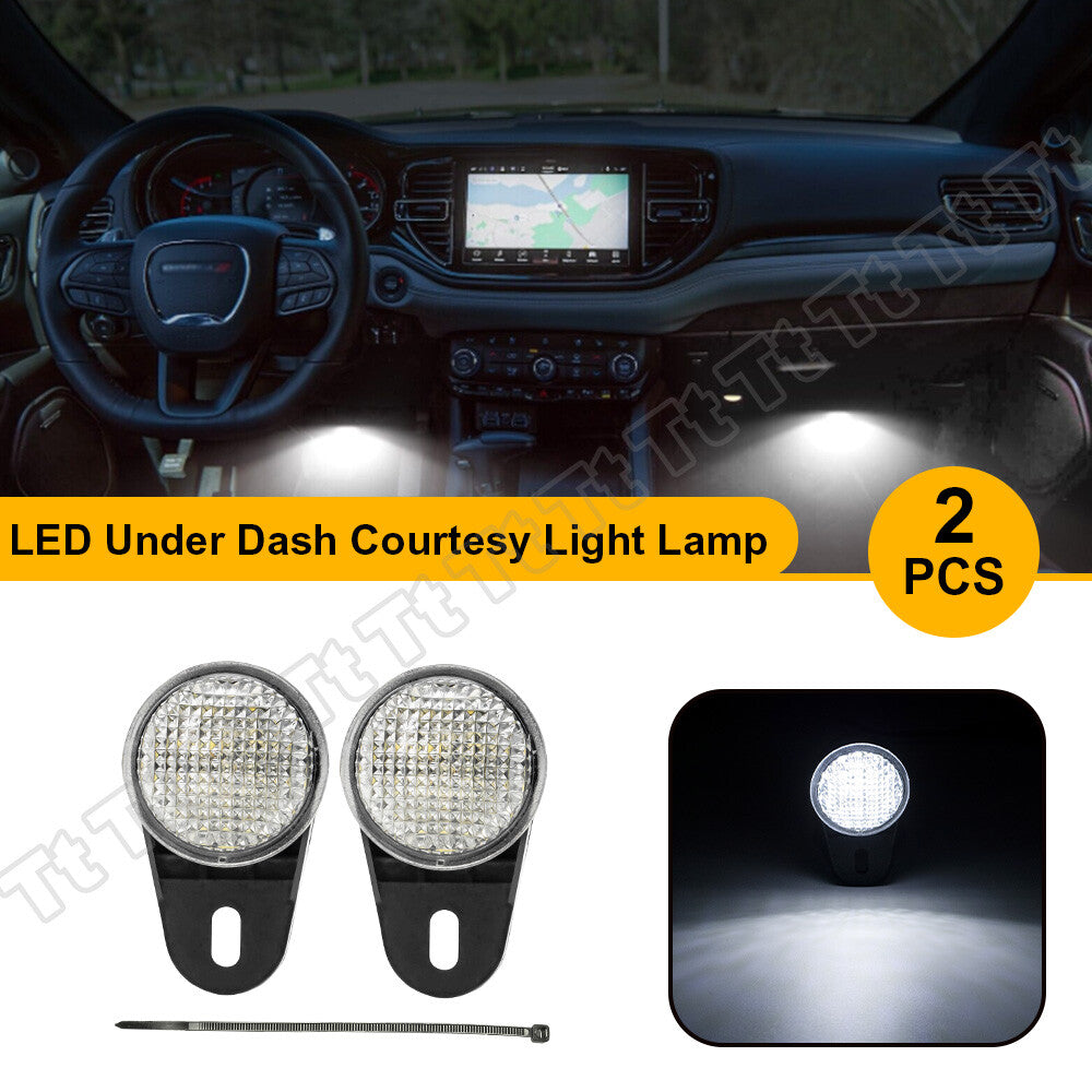 Fit for 99-23 for Jeep for Dodge for Ram Interior White LED Courtesy Footwell Light #68395784AA- v