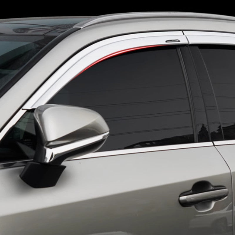 for Lexus NX250 350H 450h 2022-2024 Window Visor Vent Sun Rain Guard Chrome Trim