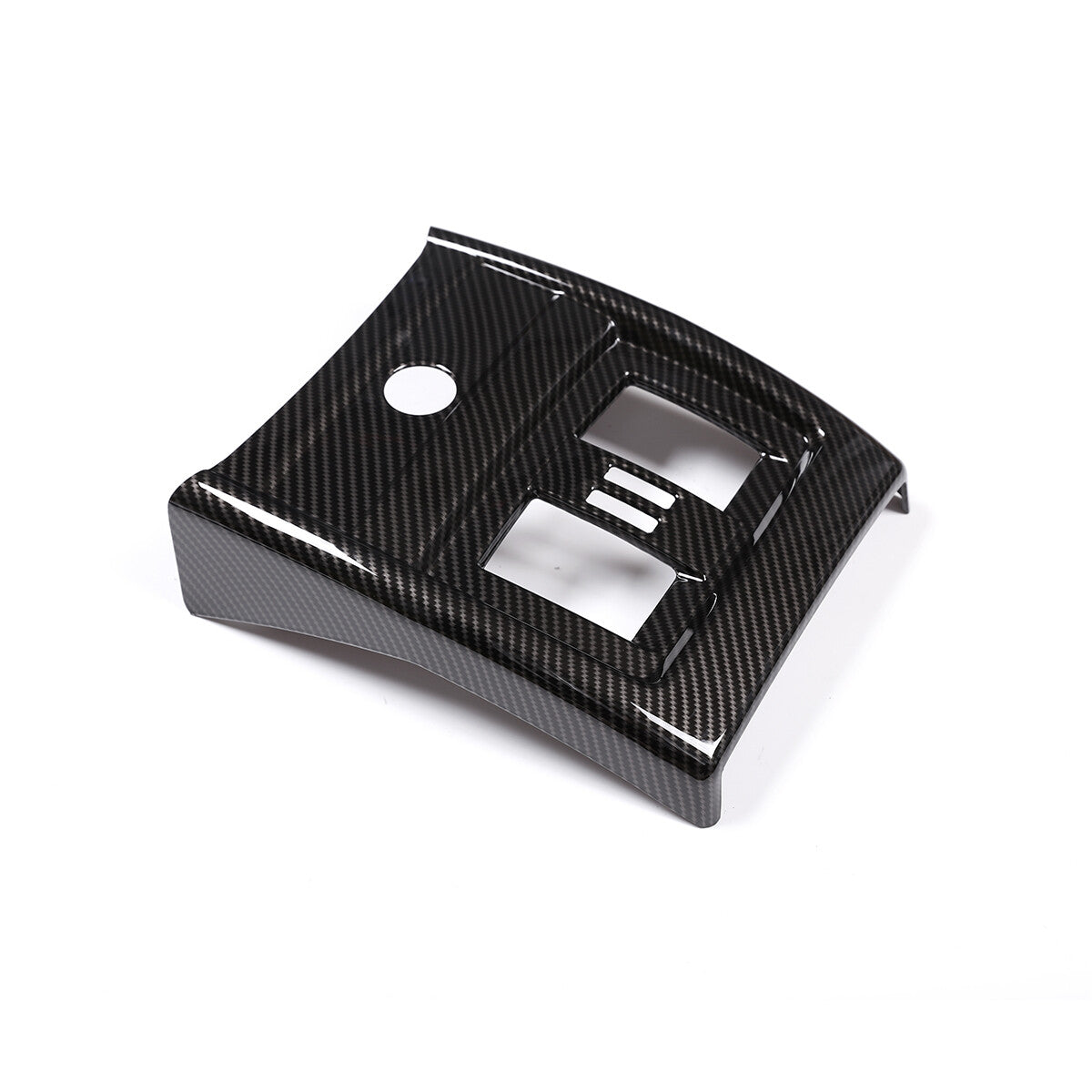 Carbon Fiber Interior Door Lock Panel Trim Sticker for Corvette C6 2005-2013- v
