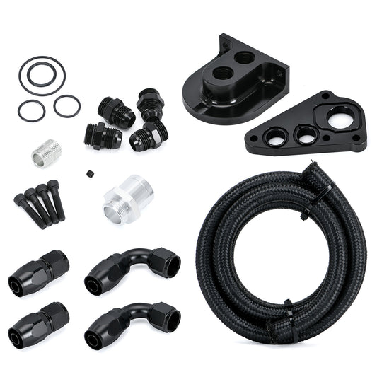 Billet Oil Filter Relocation Kit For 1996+ for Ford 4.6 5.4L for Mustang GT350 500 F150