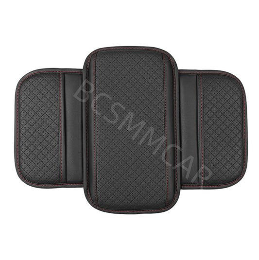 Leather Car Armrest Box Cover Protector for Seat Armrest Cushion Pad With Pocket