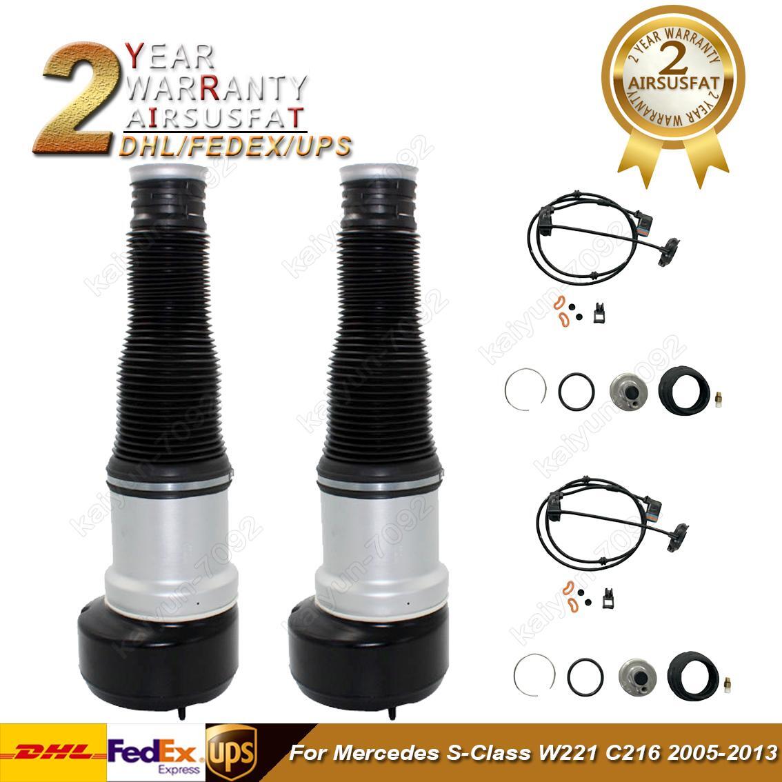 2 Rear Air Suspension Strut Bag Air Spring Bag for Mercedes W221 S350 S550 CL550