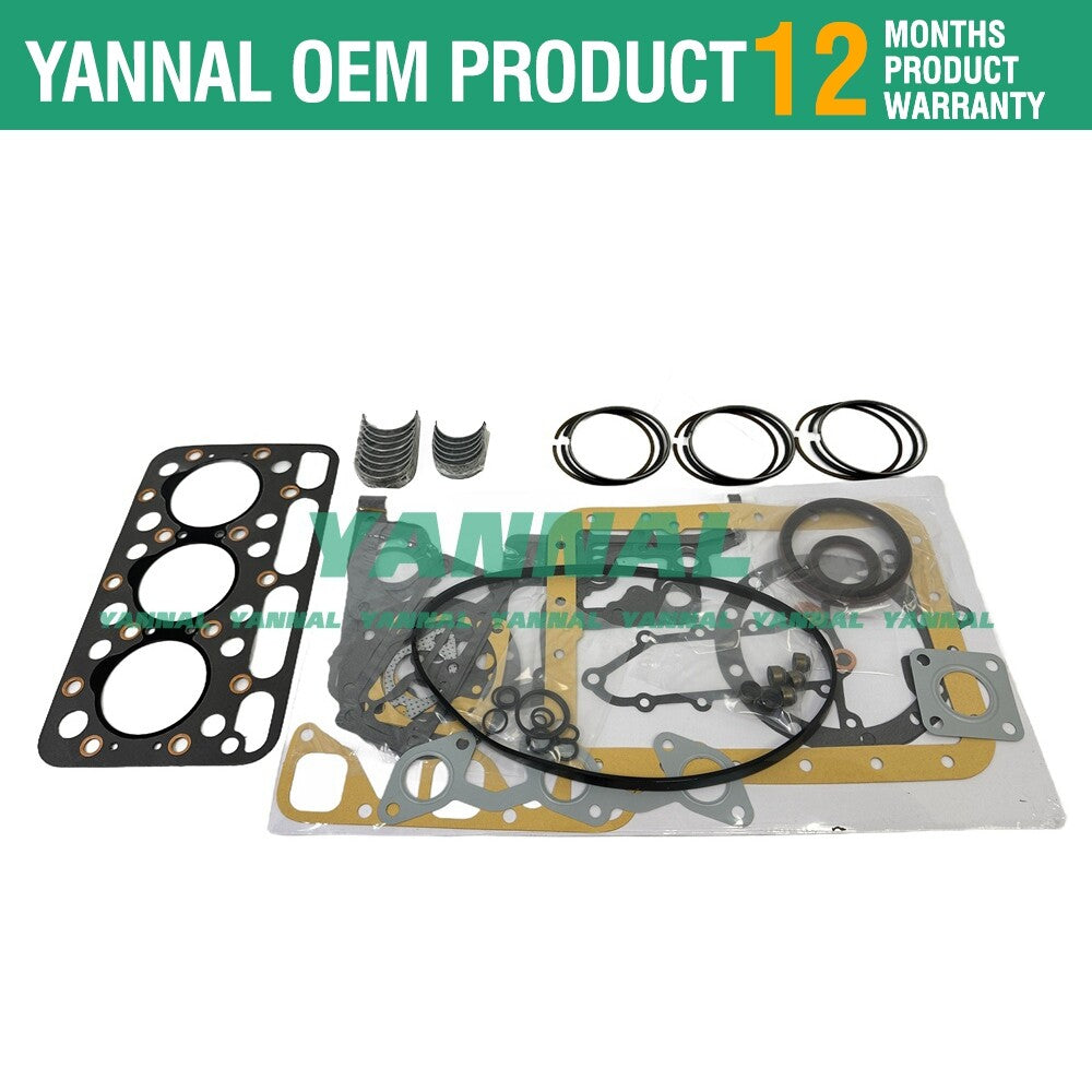 D1101 DH1101 Overhaul Recirculation Kit for Engine Gaskets, Piston Rings, and Bearings -