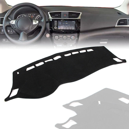 Black Dash Mat Dashboard Cover Dashmat for Nissan Sentra 2013-2018 2014 2015 16