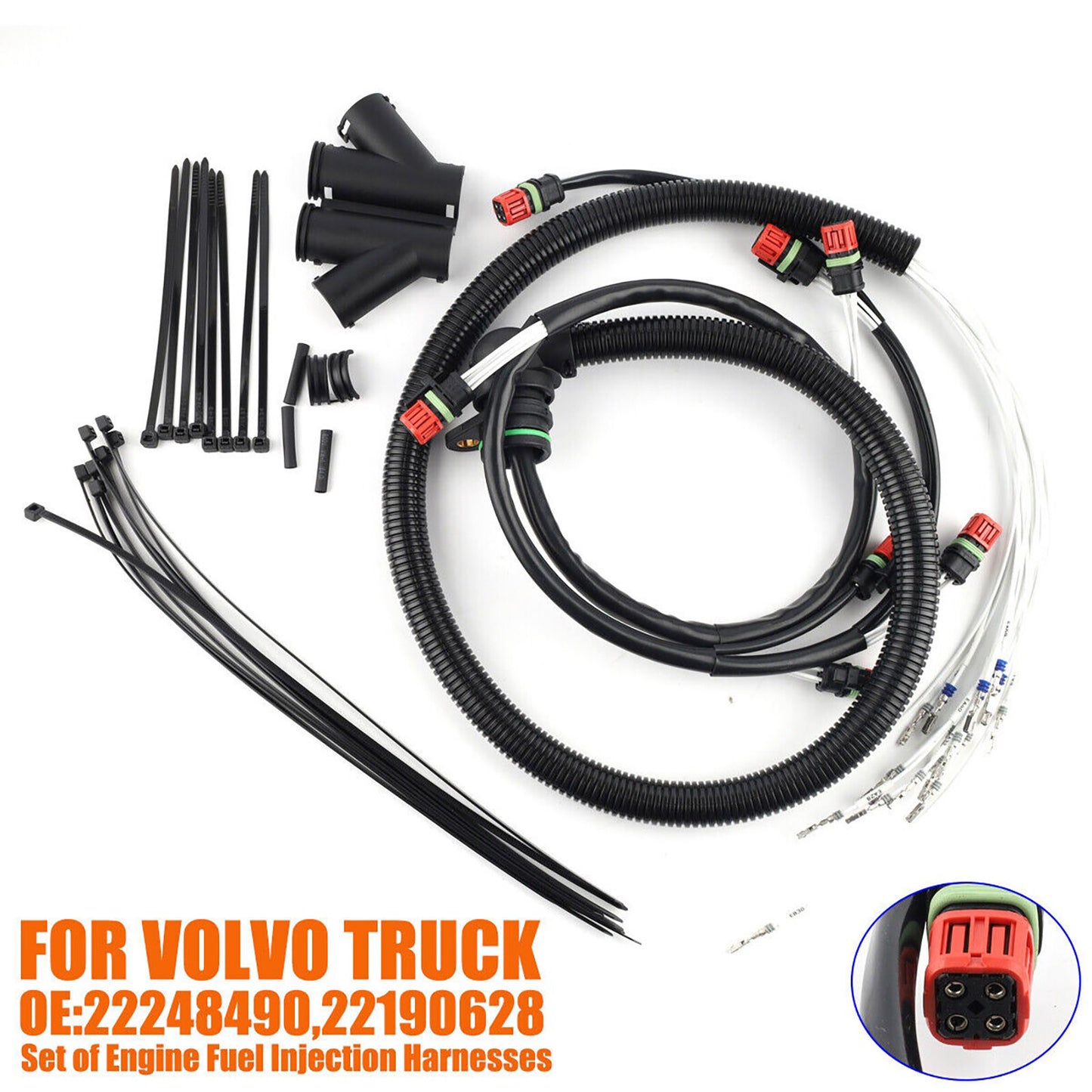 New Engine Injector Wire Harness Kit for Volvo Truck FMFH D13 22248490