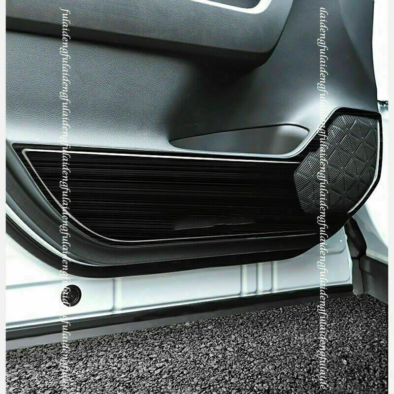 for Toyota RAV4 2019-2022 Black titanium Car Door Anti-Kick Pad Protective Trim