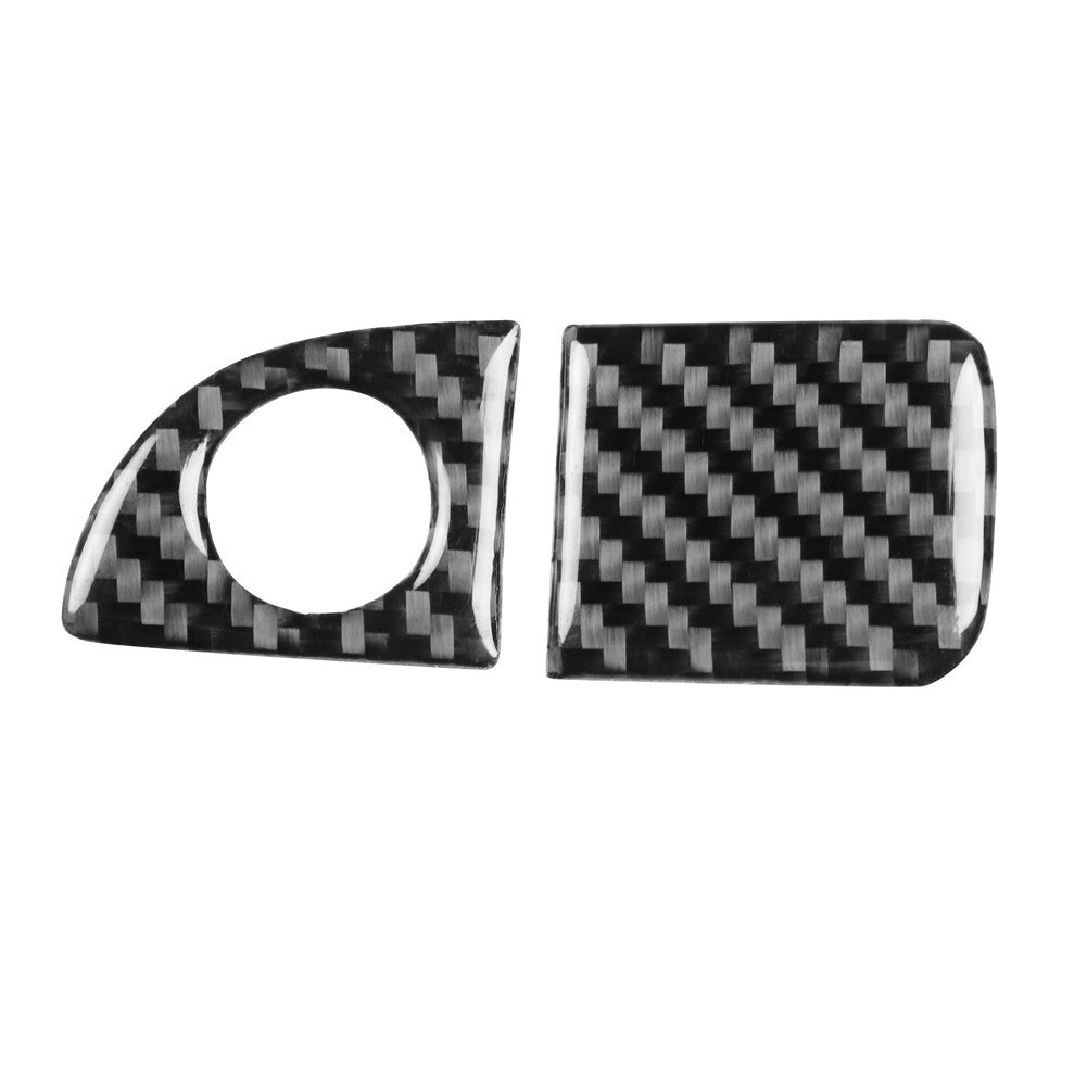 2Pcs Front Passenger Storage Trim Cover Carbon Fiber for Dodge Charger 2015-2021