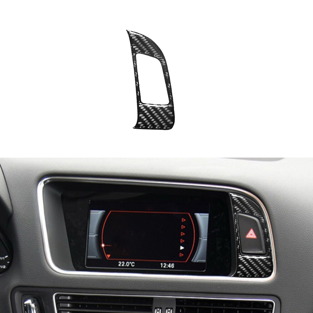 Carbon Fiber Double Flashing Button Trim Panel for Audi Q5 2009-2017