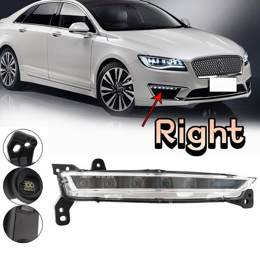 One-piece front fog light for 2017-2020 for Lincoln MKZ, right passenger side light.