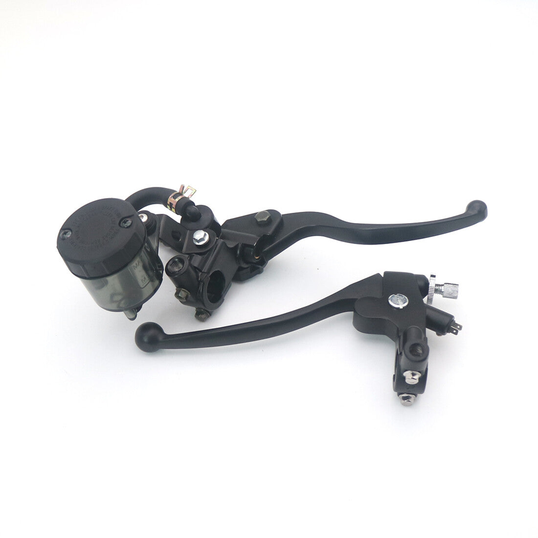 7/822mm Black Motorcycle Handlebar Brake Master Cylinder Clutch Lever Reservoir Q