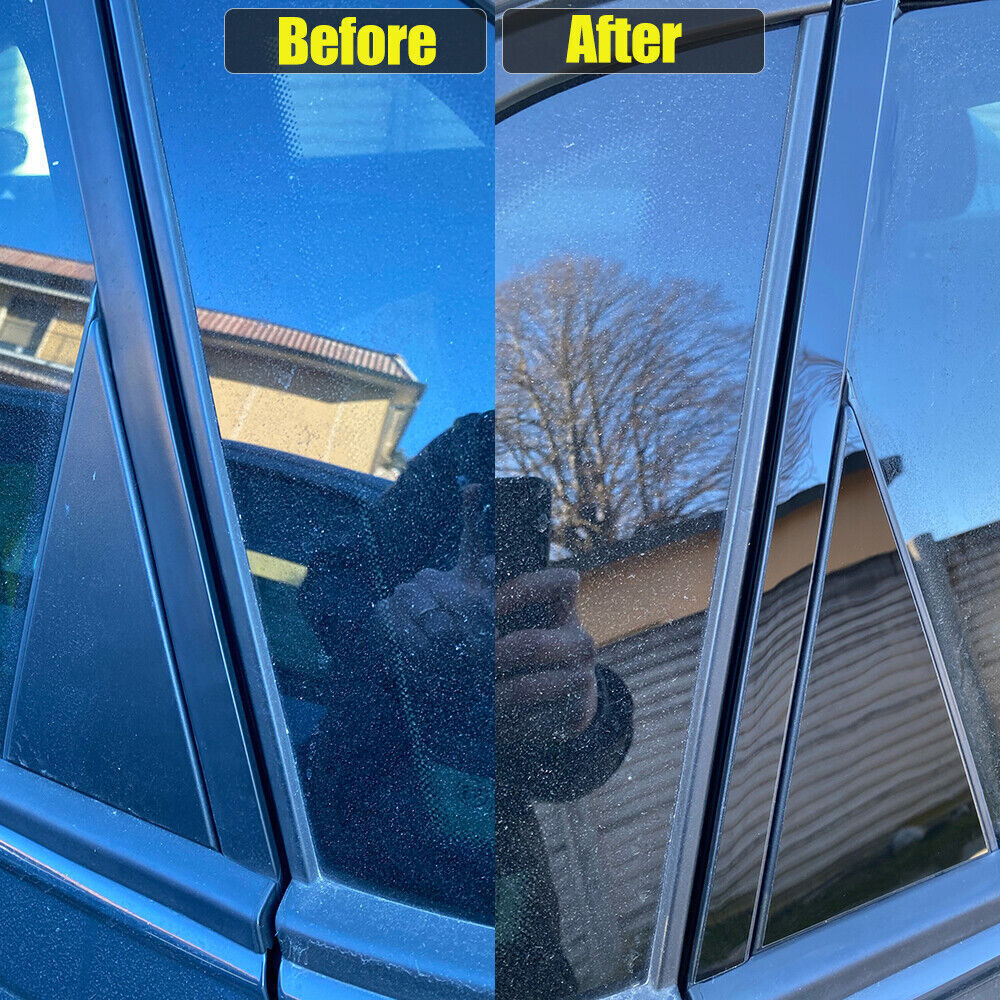 Black for Kia Seltos 2020-2023 Steel Window Center BC Pillar Panel Cover Trims