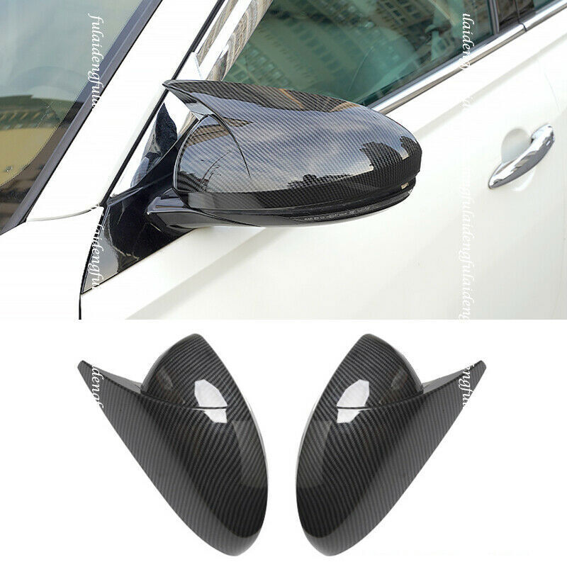 for Nissan Altima 2019-2022 Carbon Fiber ABS Ox Horn Rearview Mirror Cover Trims