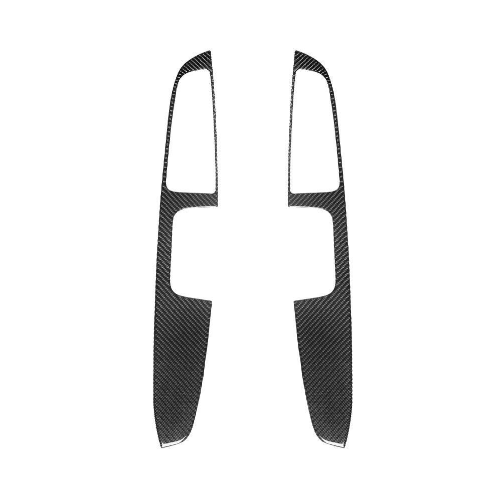 Carbon Fiber Rear Door Window Lift Panel Cover Trim for Chrysler 300 2005-2007