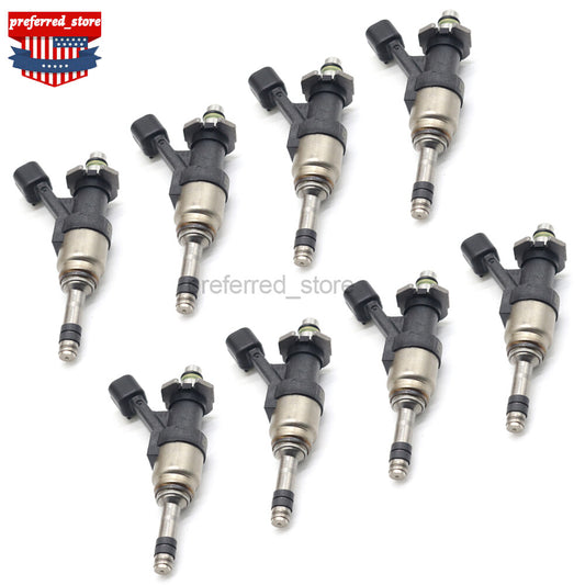 (8) Fuel injectors suitable for General Motors for GMC for Cadillac Camaro SS 6.2L 2014-18 12668393- v