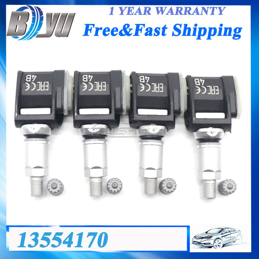4PCS TPMS Tire Pressure Sensor for Chevrolet for Corvette 2022-2024 433MHz 13554170
