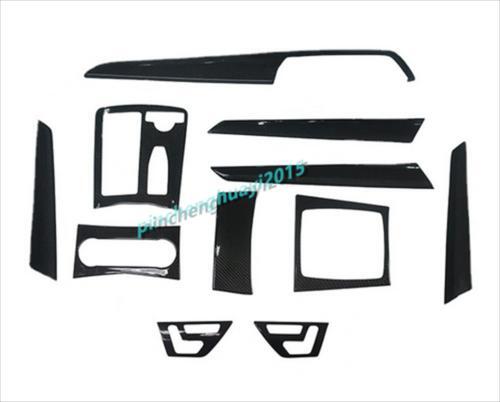 11-piece carbon fiber interior trim set for Mercedes-Benz C-Class W204 4-door 2006-2013.