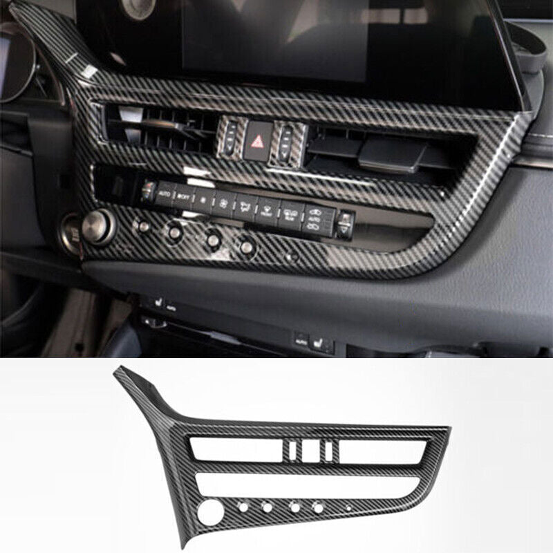 for Lexus ES250 300h 350 2022-2023 ABS Carbon Center Console AC Vent AC Frame n