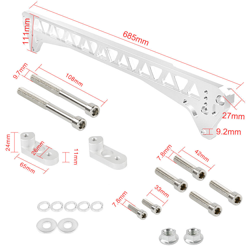 For 92-95 for Honda for Civic 94-01 for Acura Rear Lower Control Arms Kit Subframe Brace Kit