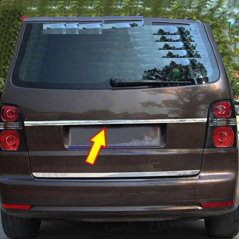 for Volkswagen Touran 2010-2015 Steel Chrome Rear Trunk Tailgate Boot Grab Trim