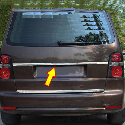 for Volkswagen Touran 2010-2015 Steel Chrome Rear Trunk Tailgate Boot Grab Trim
