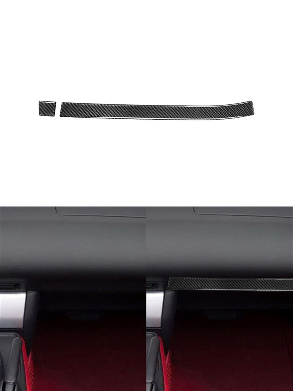 Suitable for 2023 for Lexus RX carbon fiber style steering wheel cover decoration 3 pieces- v