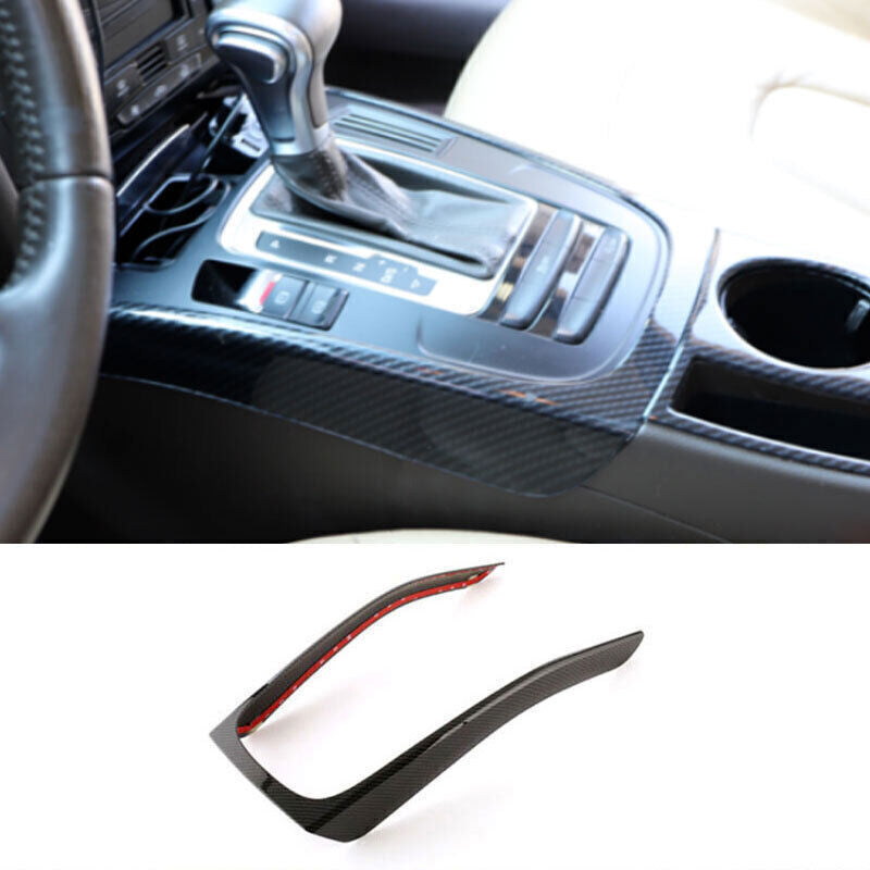 ABS Carbon Fiber Center Console Gear Shift Frame Trim for Audi A4 A5 RS5 2009-16