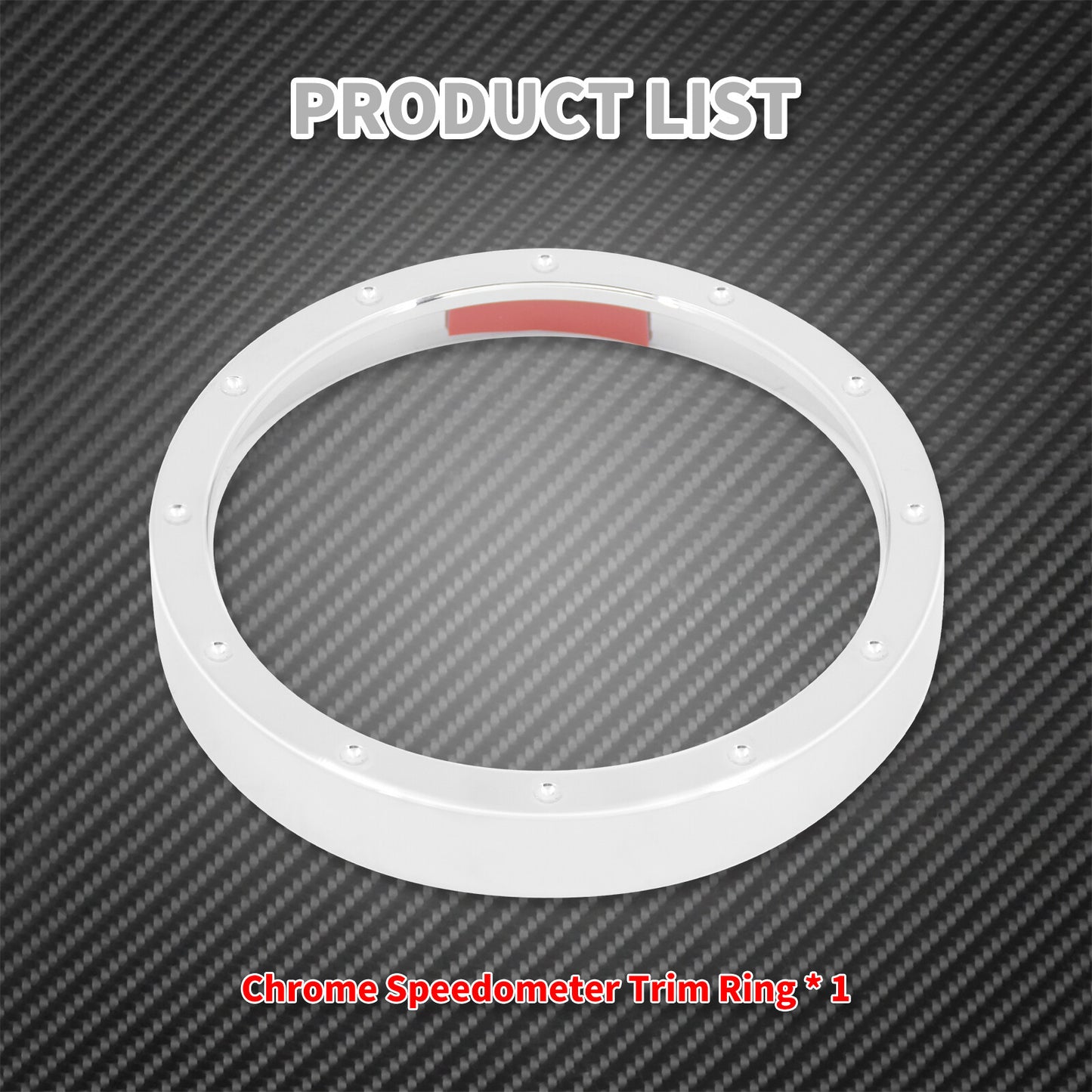 Chrome Speedometer Gauge Trim Ring Fit For Sportster Dyna Street Bob Low Rider