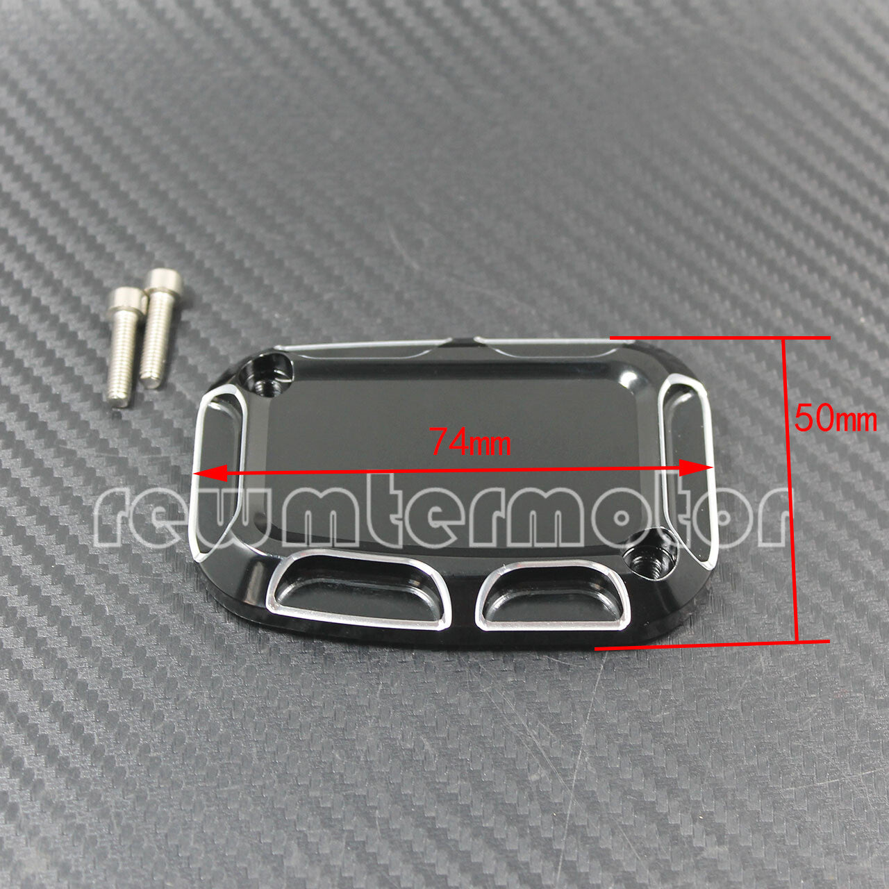 Left Black Brake Master Front Cylinder Cover Fit for Harley Touring CVO VRSCD Q