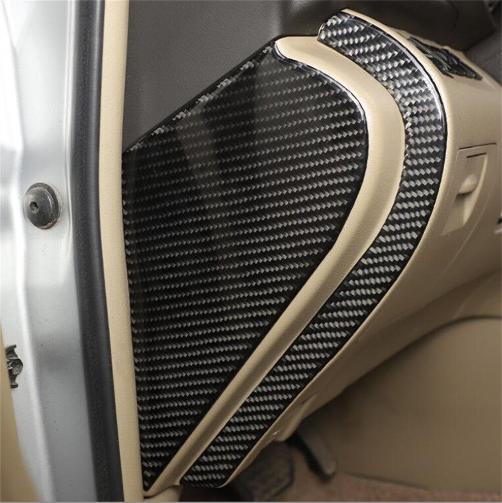 Carbon Fiber Door Buffer Cushion Pad Panel Cover for T@yota Highlander 2009-2013