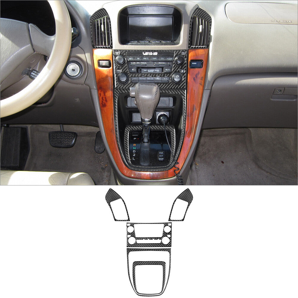 Carbon Fiber Door Window Control Cover Trim for Lexus RC300 350 200T 2015-2020 v