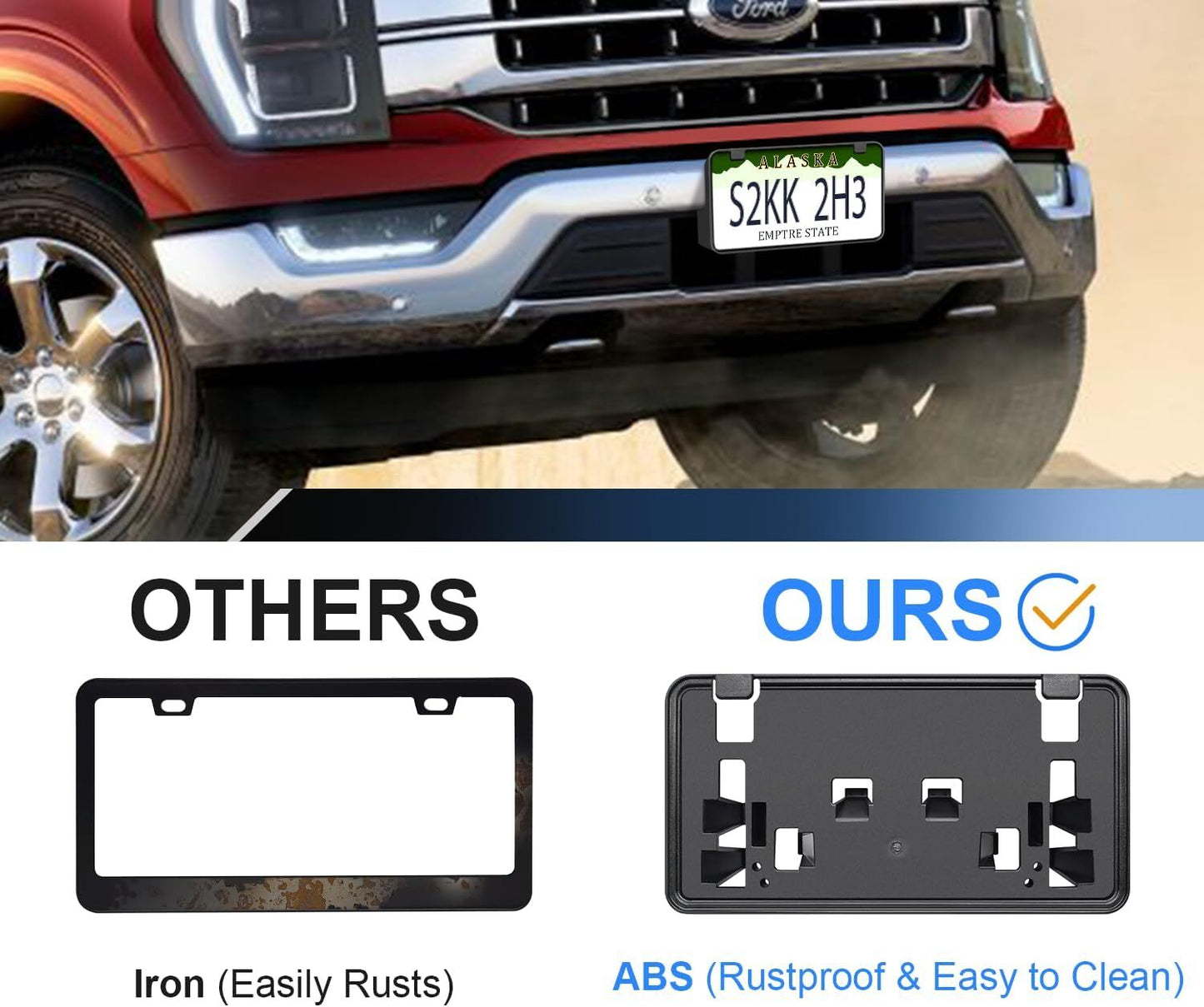 ML3Z-17A385-AB For 2021-2023  for ford  F-150 3.3L 5.0L Front License Plate Bracket