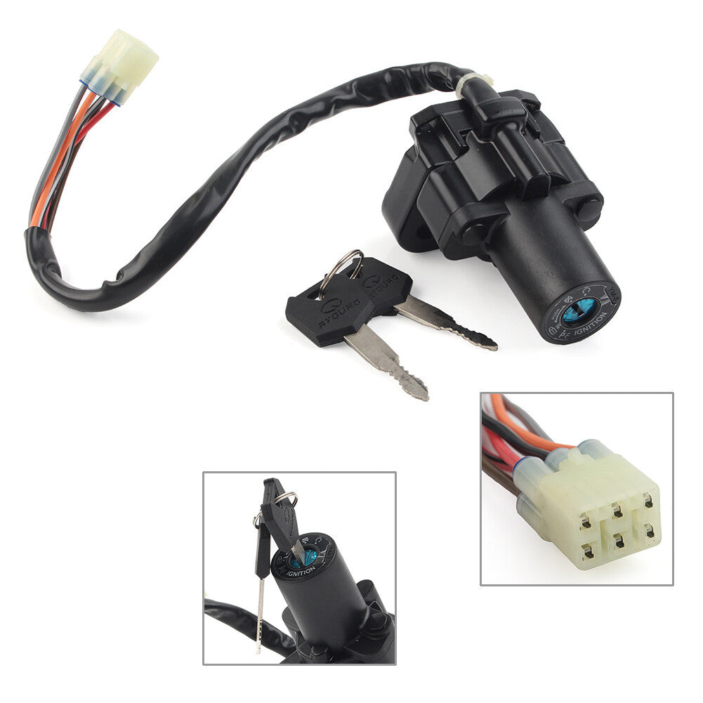 Ignition Switch Lock Key Set Fit for Suzuki GSX1300R Hayabusa GSXR1300 1997-2007 Q
