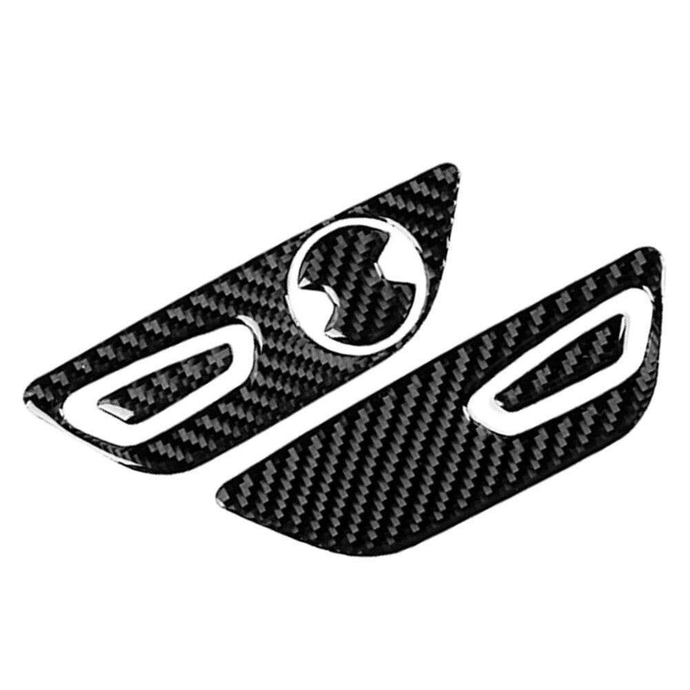 5Pcs Carbon Fiber for Seat Adjustment Switch Button Cover  for ford  for Mustang 2015-2023