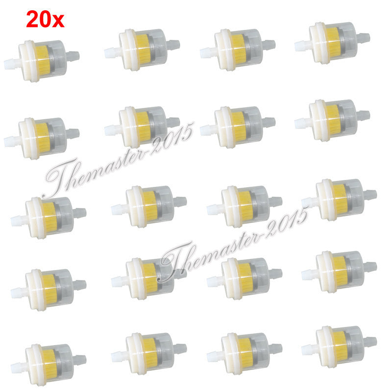 20x Fuel Cleaner Filter for Kawasaki for Suzuki ATV Quad Pit Dirt Bike Go Kart Buggy Q