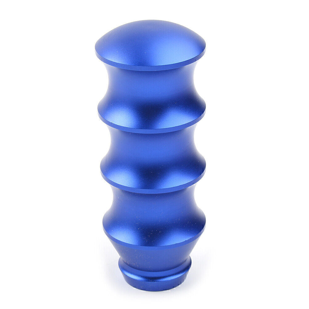 Universal Bambo Style Aluminum Manual Gear Stick Shift Knob Lever Shifter Blue Q