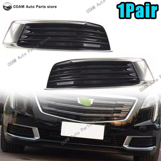 1 pair of chrome front fog light cover trims for Cadillac XTS 2018-2019 GL