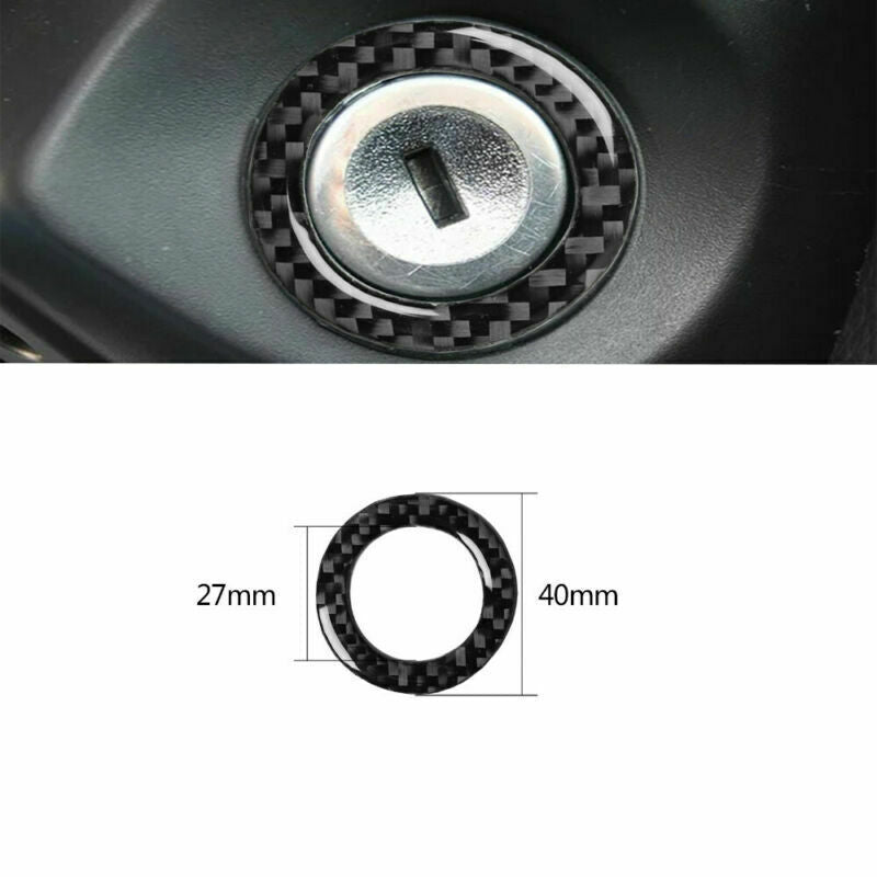 21X Carbon Fiber Full Set Interior Decor Cover Trim  for ford  for Mustang 2009-2013