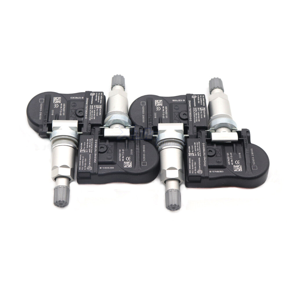 4-pack Tire Pressure Sensor (TPMS) Monitoring System 52933-2B000, brand new, suitable for Hyundai and for Kia . v