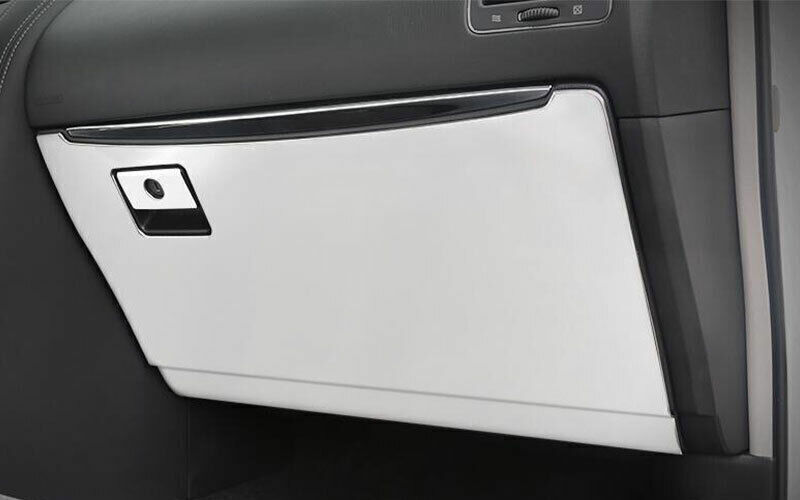 Chrome Steel for Co -Pilot Storage Box Anti-kick Panel Trim for Nissan Armada 17-2020